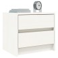 vidaXL Mesita de noche madera maciza de pino blanco 40x31x35,5 cm vidaXL Mesita de noche madera maciza de pino blanco 40x31x35,5 cm