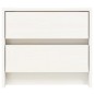 vidaXL Mesita de noche madera maciza de pino blanco 40x31x35,5 cm vidaXL Mesita de noche madera maciza de pino blanco 40x31x35,5 cm