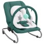 vidaXL Hamaca mecedora para bebés de acero verde vidaXL Hamaca mecedora para bebés de acero verde