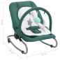 vidaXL Hamaca mecedora para bebés de acero verde vidaXL Hamaca mecedora para bebés de acero verde