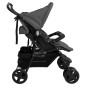 vidaXL Carrito para gemelos de acero gris oscuro vidaXL Carrito para gemelos de acero gris oscuro