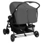 vidaXL Carrito para gemelos de acero gris oscuro vidaXL Carrito para gemelos de acero gris oscuro