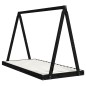 vidaXL Estructura de cama para niños madera de pino negro 90x200 cm vidaXL Estructura de cama para niños madera de pino negro 90x200 cm