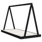 vidaXL Estructura de cama para niños madera de pino negro 90x200 cm vidaXL Estructura de cama para niños madera de pino negro 90x200 cm