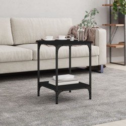 vidaXL Mesa de centro madera de ingeniería negro 40x40x55 cm