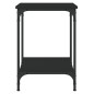 vidaXL Mesa de centro madera de ingeniería negro 40x40x55 cm vidaXL Mesa de centro madera de ingeniería negro 40x40x55 cm