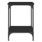 vidaXL Mesa de centro madera de ingeniería negro 40x40x55 cm vidaXL Mesa de centro madera de ingeniería negro 40x40x55 cm