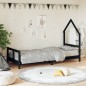 vidaXL Estructura de cama para niños madera de pino negro 80x200 cm vidaXL Estructura de cama para niños madera de pino negro 80x200 cm