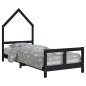 vidaXL Estructura de cama para niños madera de pino negro 80x200 cm vidaXL Estructura de cama para niños madera de pino negro 80x200 cm