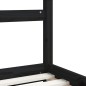 vidaXL Estructura de cama para niños madera de pino negro 80x200 cm vidaXL Estructura de cama para niños madera de pino negro 80x200 cm