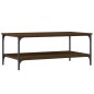 vidaXL Mesa de centro madera de ingeniería marrón roble 100x55x40 cm vidaXL Mesa de centro madera de ingeniería marrón roble 100x55x40 cm