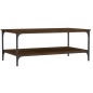 vidaXL Mesa de centro madera de ingeniería marrón roble 100x55x40 cm vidaXL Mesa de centro madera de ingeniería marrón roble 100x55x40 cm