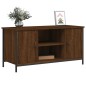 vidaXL Mueble para TV madera contrachapada marrón roble 100x40x50 cm