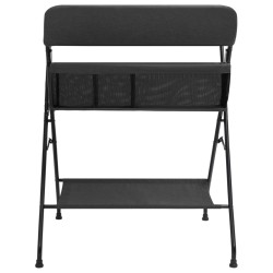 vidaXL Mesa cambiadora hierro gris antracita