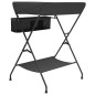 vidaXL Mesa cambiadora hierro gris antracita vidaXL Mesa cambiadora hierro gris antracita