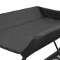 vidaXL Mesa cambiadora hierro gris antracita vidaXL Mesa cambiadora hierro gris antracita