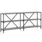 vidaXL Mesa consola hierro y madera ingeniería gris Sonoma 180x30x75cm vidaXL Mesa consola hierro y madera ingeniería gris Sonoma 180x30x75cm