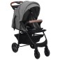 vidaXL Carrito de bebés 3 en 1 de acero gris claro vidaXL Carrito de bebés 3 en 1 de acero gris claro