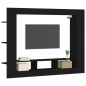 vidaXL Mueble para TV madera de ingeniería negro 152x22x113 cm vidaXL Mueble para TV madera de ingeniería negro 152x22x113 cm