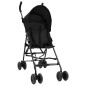 vidaXL Silla de paseo de bebé acero antracita y negro vidaXL Silla de paseo de bebé acero antracita y negro