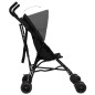 vidaXL Silla de paseo de bebé acero antracita y negro vidaXL Silla de paseo de bebé acero antracita y negro