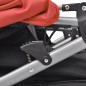 vidaXL Cochecito gemelar de acero rojo y negro vidaXL Cochecito gemelar de acero rojo y negro