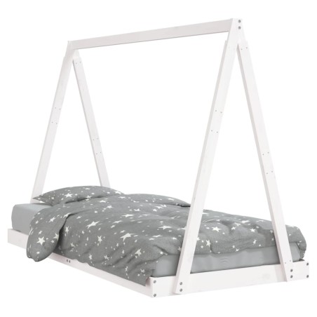 vidaXL Estructura de cama para niños madera de pino blanco 90x190 cm