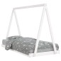 vidaXL Estructura de cama para niños madera de pino blanco 90x190 cm