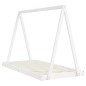 vidaXL Estructura de cama para niños madera de pino blanco 90x190 cm
