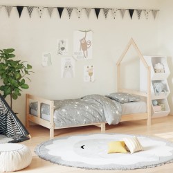 vidaXL Estructura de cama para niños madera maciza de pino 80x160 cm