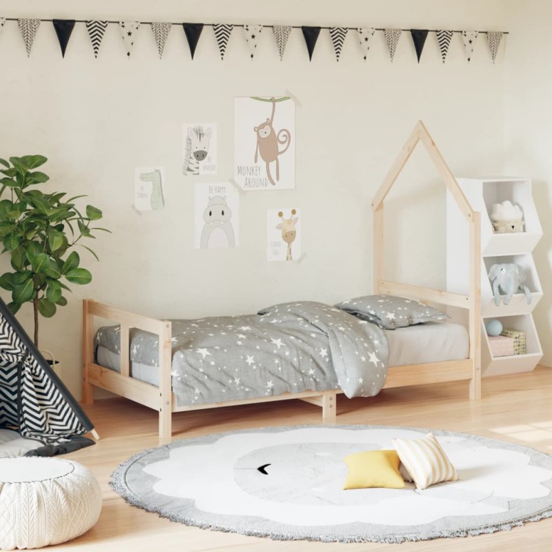 vidaXL Estructura de cama para niños madera maciza de pino 80x160 cm vidaXL Estructura de cama para niños madera maciza de pino 80x160 cm