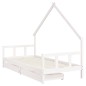 vidaXL Estructura cama niños con cajones madera pino blanco 90x200 cm vidaXL Estructura cama niños con cajones madera pino blanco 90x200 cm