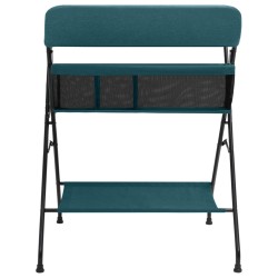 vidaXL Mesa cambiadora de hierro verde