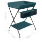 vidaXL Mesa cambiadora de hierro verde vidaXL Mesa cambiadora de hierro verde