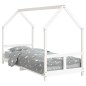 vidaXL Estructura de cama para niños madera de pino blanco 80x200 cm vidaXL Estructura de cama para niños madera de pino blanco 80x200 cm