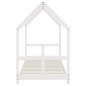 vidaXL Estructura de cama para niños madera de pino blanco 80x200 cm vidaXL Estructura de cama para niños madera de pino blanco 80x200 cm