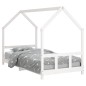 vidaXL Estructura de cama para niños madera de pino blanco 90x190 cm vidaXL Estructura de cama para niños madera de pino blanco 90x190 cm