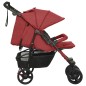 vidaXL Carrito para gemelos de acero rojo vidaXL Carrito para gemelos de acero rojo