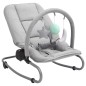 vidaXL Hamaca mecedora para bebés de acero gris claro vidaXL Hamaca mecedora para bebés de acero gris claro