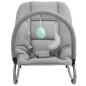 vidaXL Hamaca mecedora para bebés de acero gris claro vidaXL Hamaca mecedora para bebés de acero gris claro