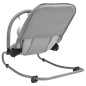 vidaXL Hamaca mecedora para bebés de acero gris claro vidaXL Hamaca mecedora para bebés de acero gris claro