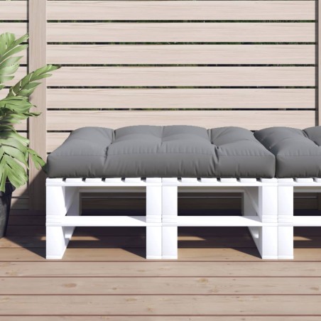 vidaXL Cojín para muebles de palets tela gris 120x80x12 cm