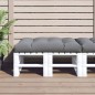 vidaXL Cojín para muebles de palets tela gris 120x80x12 cm