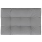 vidaXL Cojín para muebles de palets tela gris 120x80x12 cm