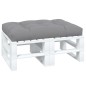 vidaXL Cojín para muebles de palets tela gris 120x80x12 cm