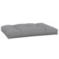 vidaXL Cojín para muebles de palets tela gris 120x80x12 cm