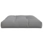vidaXL Cojín para muebles de palets tela gris 120x80x12 cm