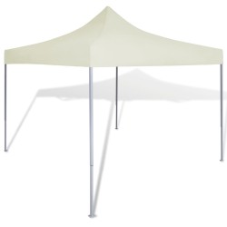 vidaXL Cenador plegable color crema 3x3 m