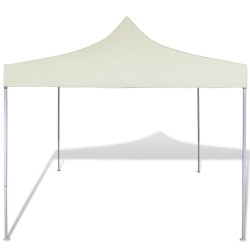 vidaXL Cenador plegable color crema 3x3 m
