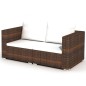 vidaXL Set muebles de jardín 10 pzas y cojines ratán sintético marrón vidaXL Set muebles de jardín 10 pzas y cojines ratán sintético marrón